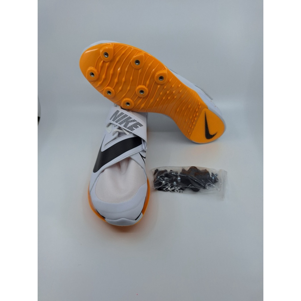 Nike Air Zoom LJ Elite Long Jump White Pink Track Spike CT0079-101 Men's Size 12